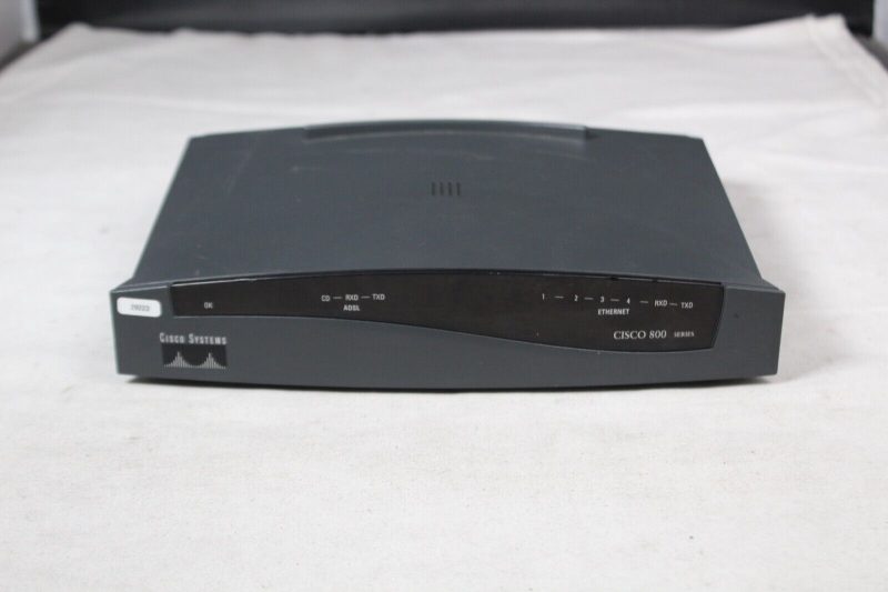 Cisco 837 Series 800A 4-Port 10/100 ADSL Ethernet LAN Router - No Power Supply