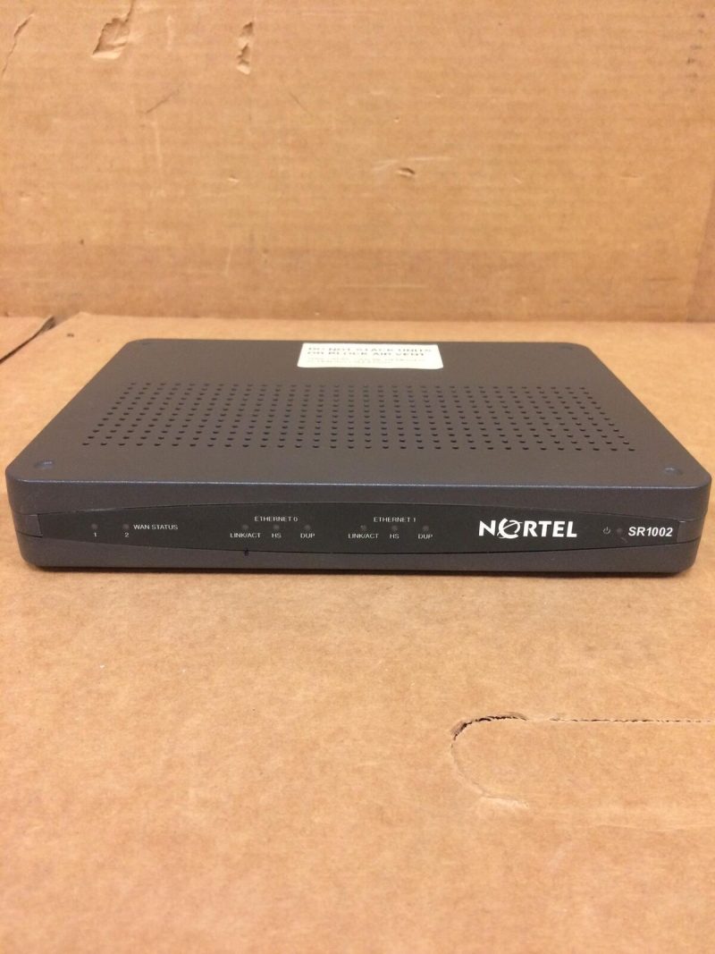 Nortel 1002 2-Port Active T1 VPN AC Secure Wired Router WORKING No Ac Adapter